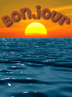 gif animé bonjour soleil